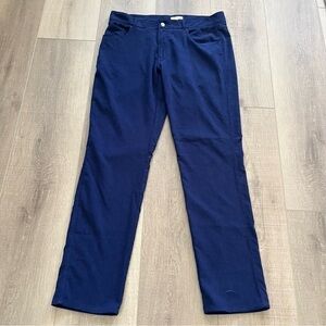Peter Millar Men’s Crown Sport Corduroy Pants Straight‎ 37x34 Blue MF18EB91FB